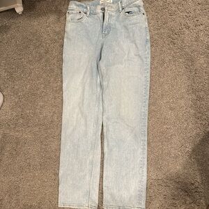 Abercrombie & Fitch Light Wash Straight Leg Jeans